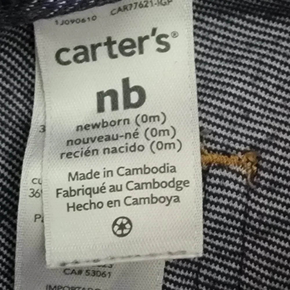 NWOT Carters Stretchy Denim Newborn Leggings or Pants